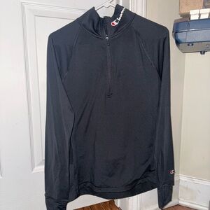 black champion quarter zip jacket